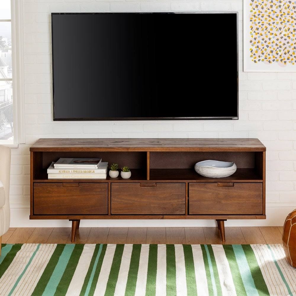 Walnut 3-Drawer TV Console E97679