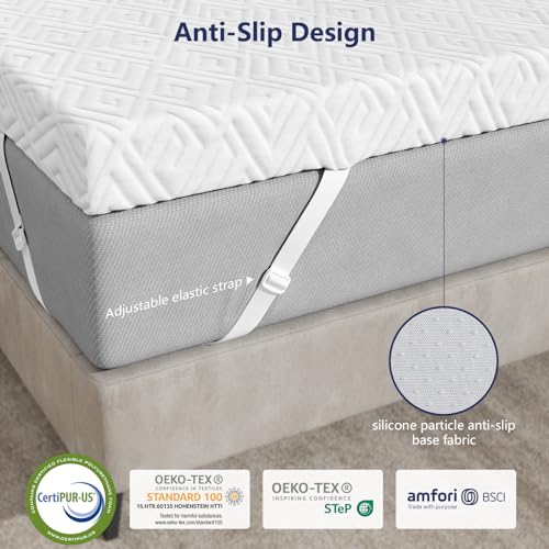 3 Inch Gel Memory Foam Mattress Topper, King M952404