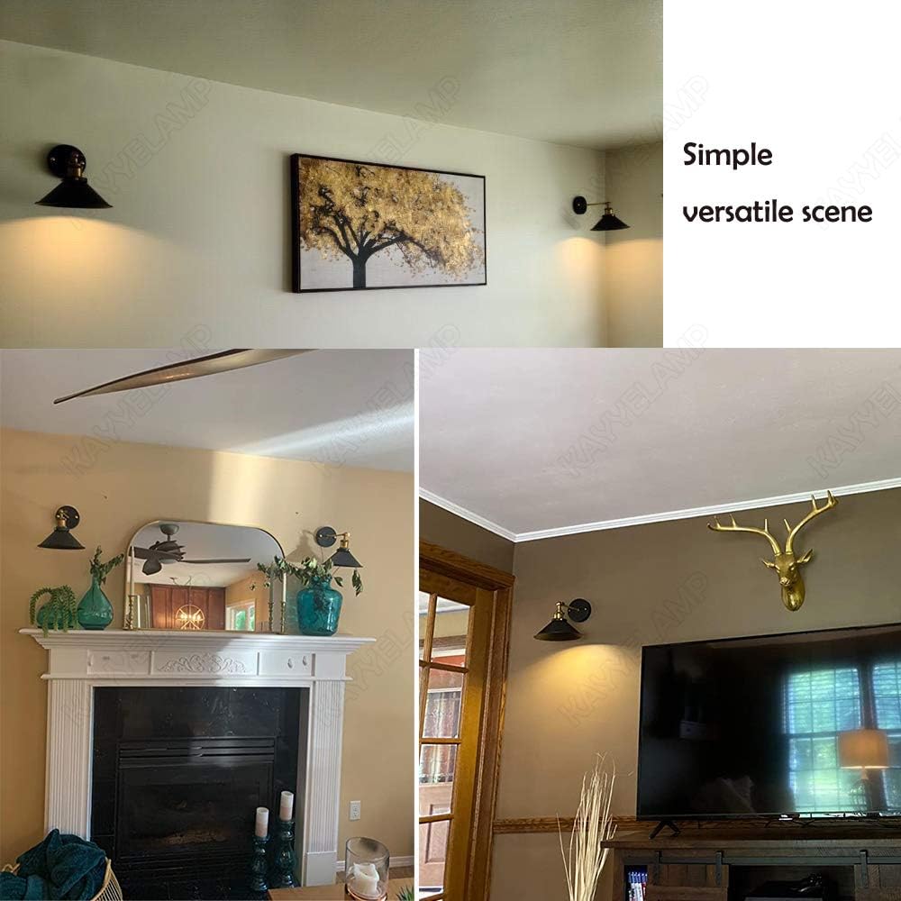 2-Lights Battery Run Remote Control Cordless Dimmable Wall Lighting Fixture X32470
