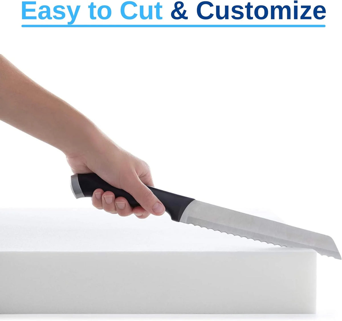 18" x 82" Cool Gel Memory Foam Bench Cushion Replacement M684641