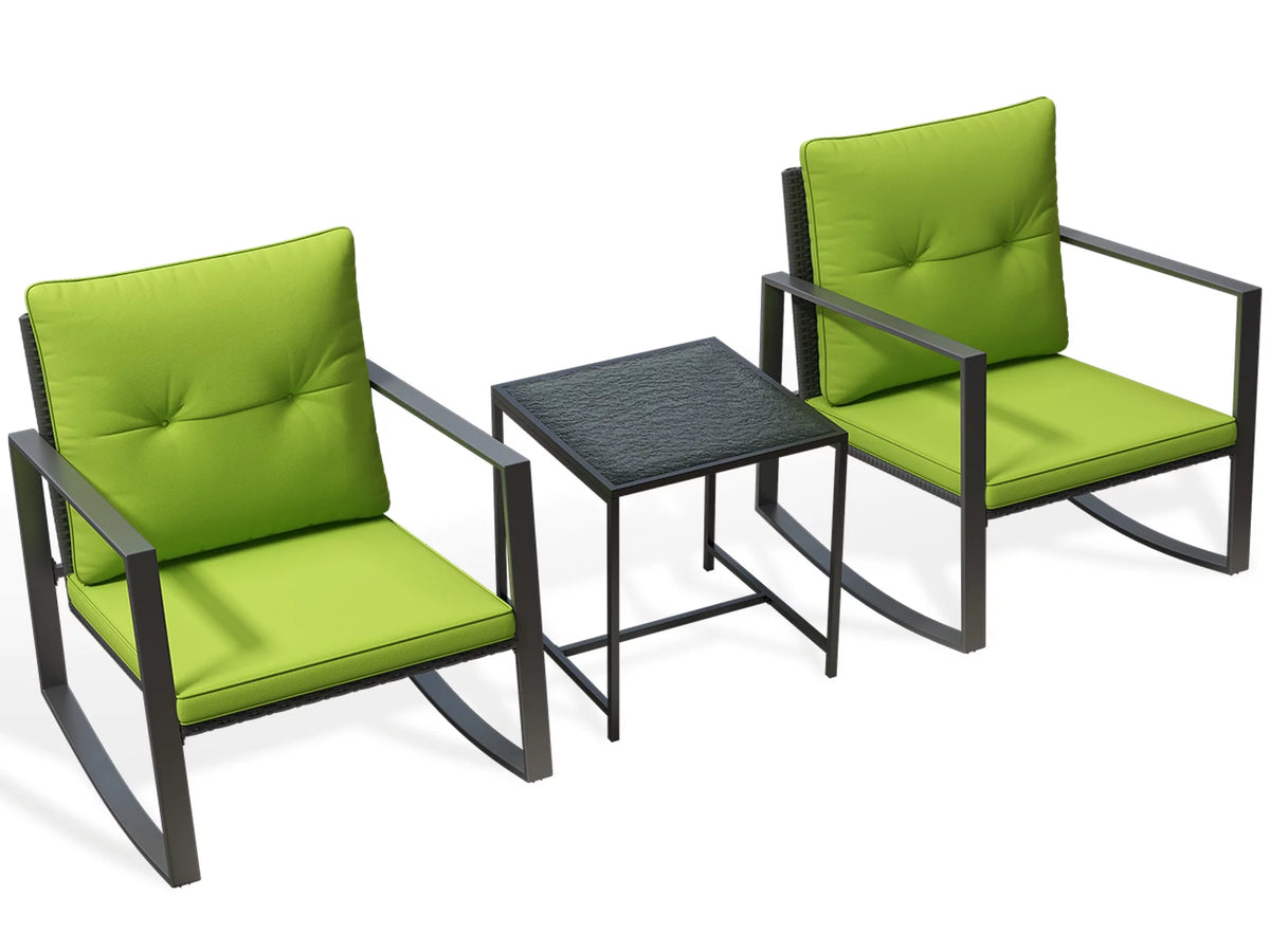 3-Piece Outdoor Bistro Set Green M483296