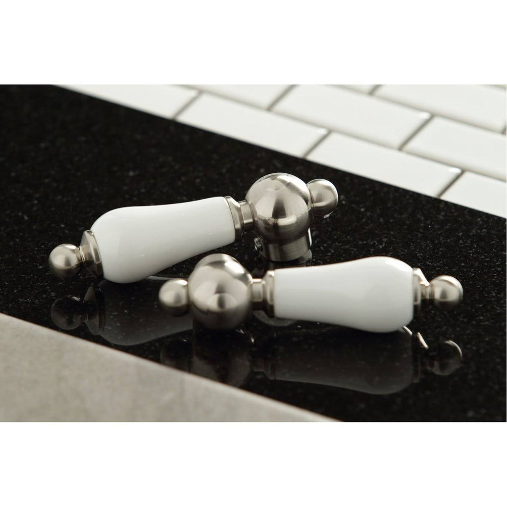 Polished Nickel Kitchen Faucet with Brass Sprayer O949957