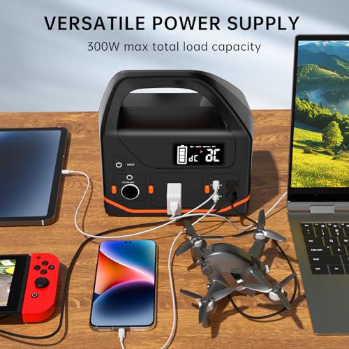 300W 266wh Lithium Portable Power Station with 120V AC Outlet V5405