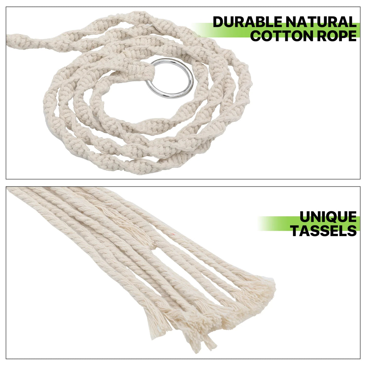 Pine Wood Swing with Metal Ring S8822