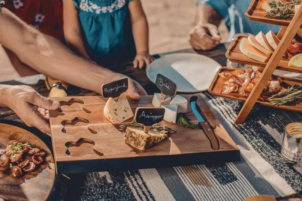Acacia Cheese Board and Tools Set J7960