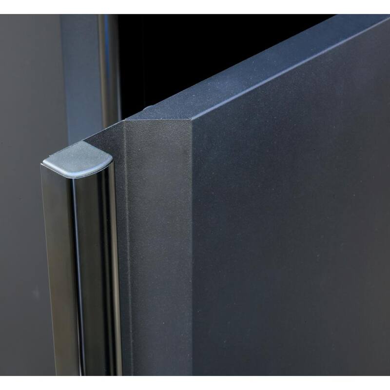 Black 24-Gauge Steel Freestanding Garage Cabinet M890544