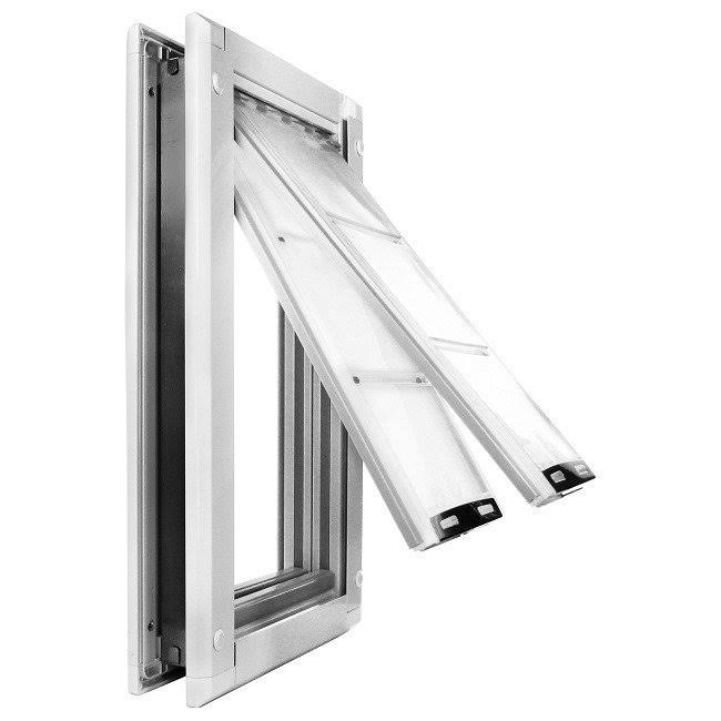 Tan Double Flap Pet Door E430381