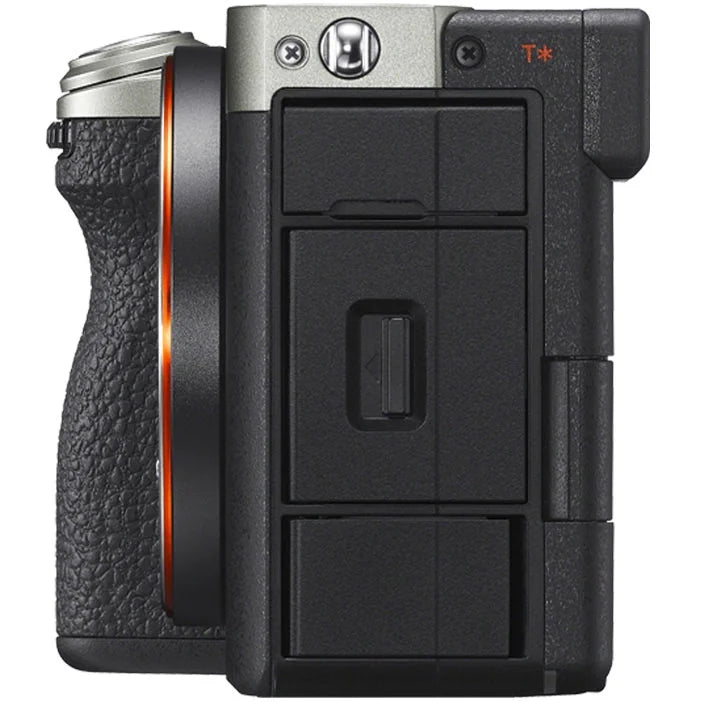 Silver Full Frame Mirrorless Interchangeable Lens Hybrid Camera Body with Photography Bag Case, Extra Battery, Charger, Tripod N30366