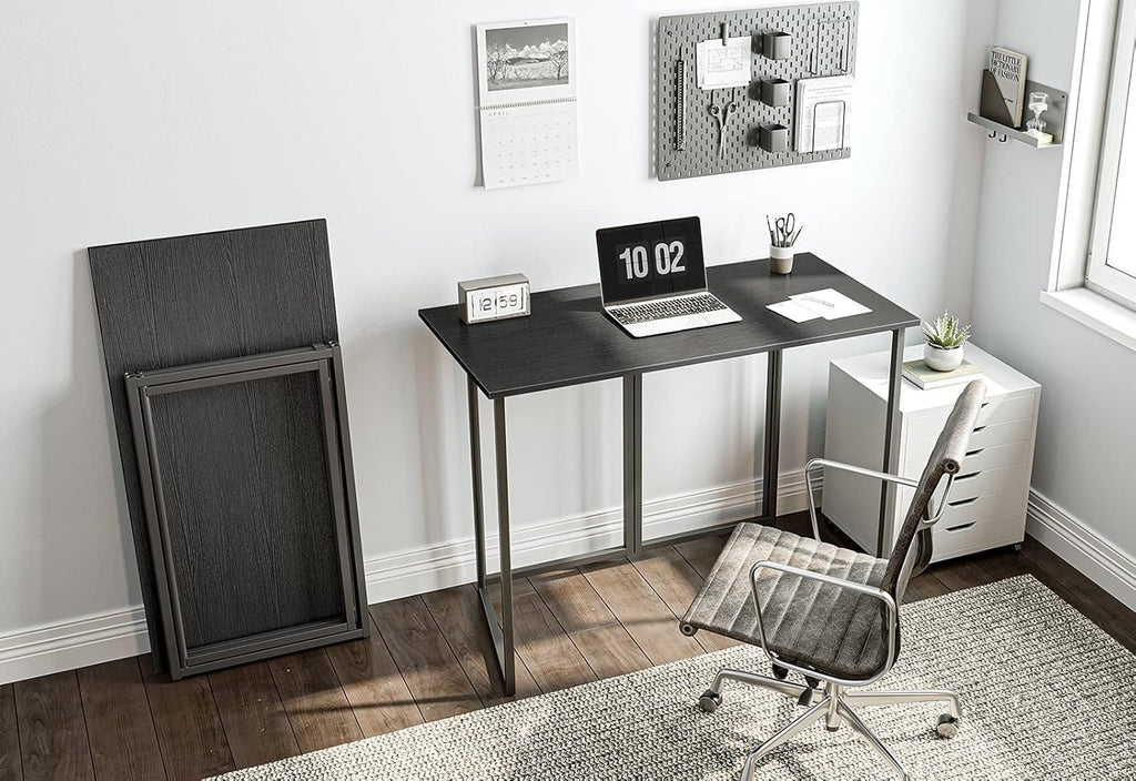 Black Folding Computer Desk W777947