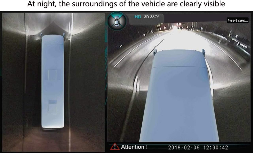 Bird View Camera System with 4 HD Bus Cameras J967885