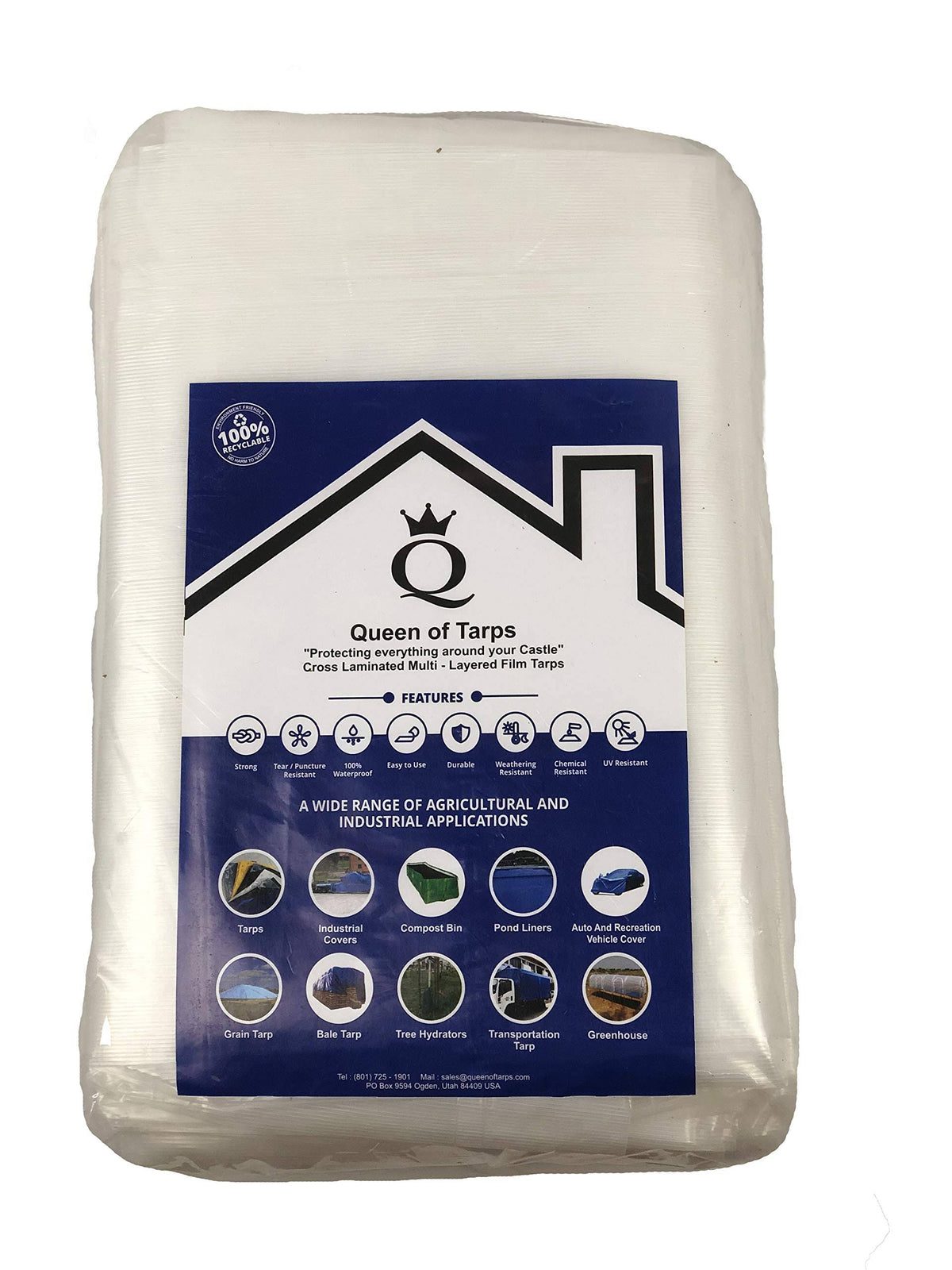 Heavy Duty Translucent Tarp 20x30 120 GSM L3114