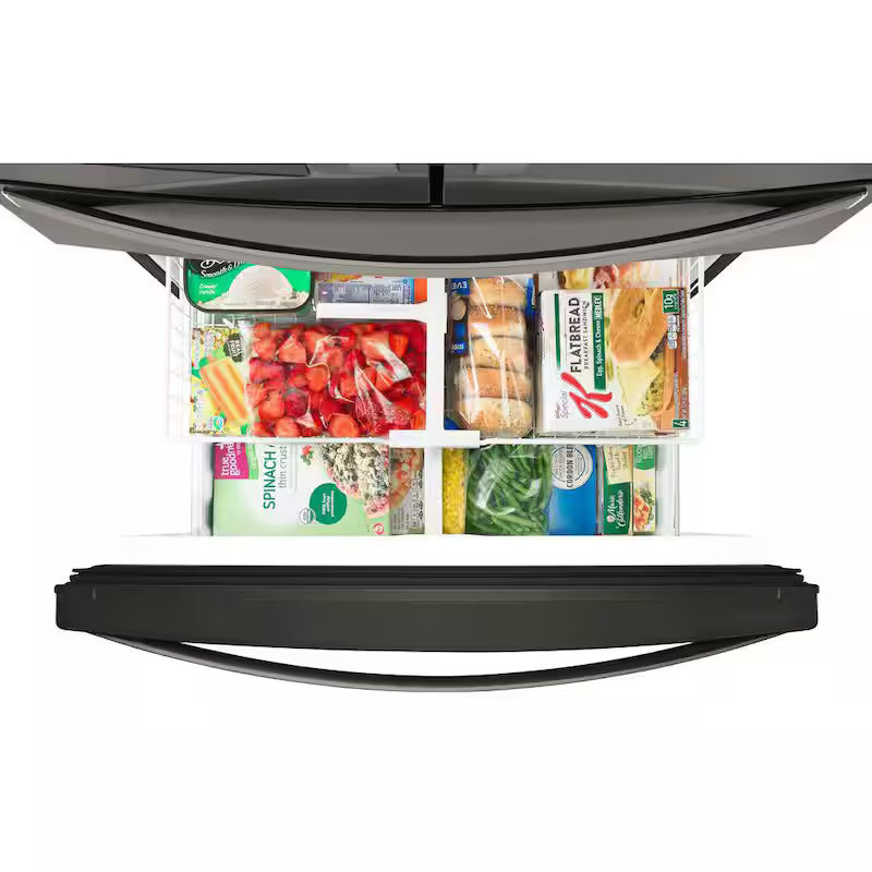 French Door Refrigerator in Black Stainless H8338