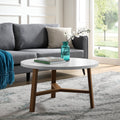 Round Faux Marble Top Coffee Table F984