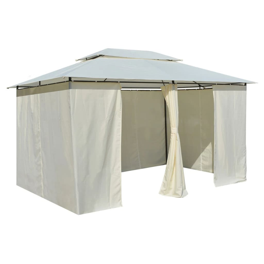 White Garden Marquee with Curtains A228971
