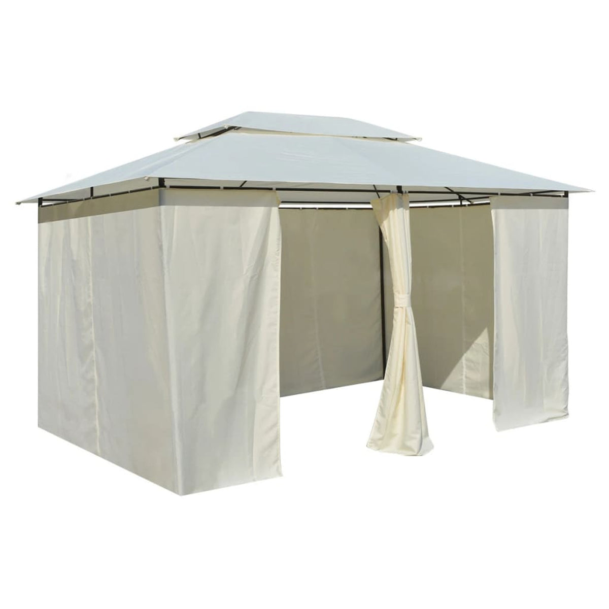 White Garden Marquee with Curtains A228971