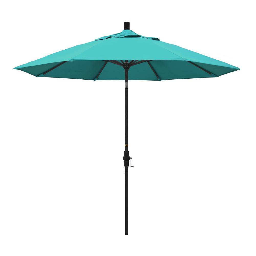 Stone Black Aluminum Pole Patio Umbrella O211