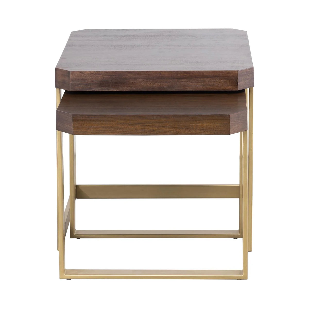 Nesting Table Set of 2 Mahogany Y446992