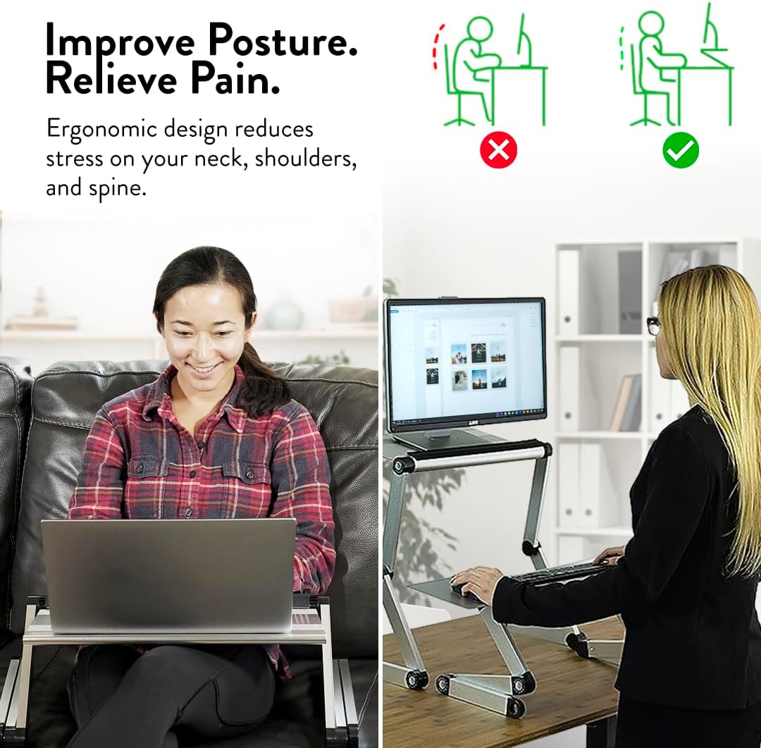 Adjustable Height Aluminum Laptop Cooling Stand B811612