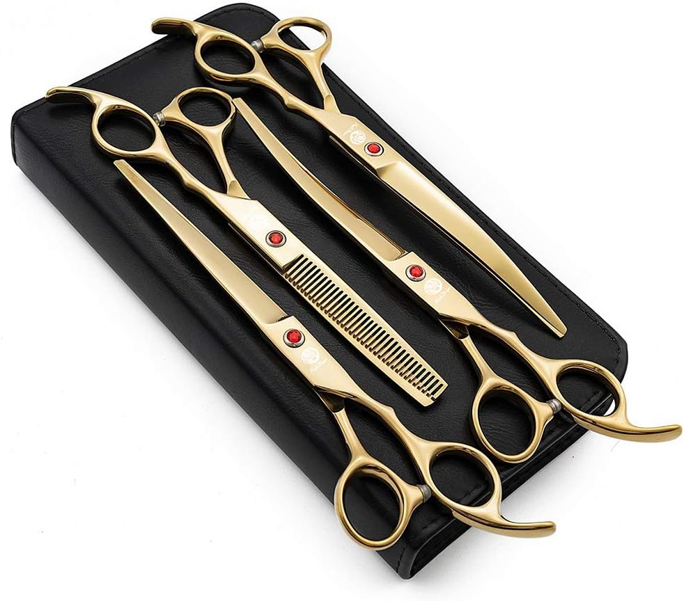 7.0 inch 4PCS Pet Grooming Scissors Kit with Case B17421
