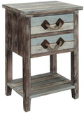 Two Drawer Accent Table T34692