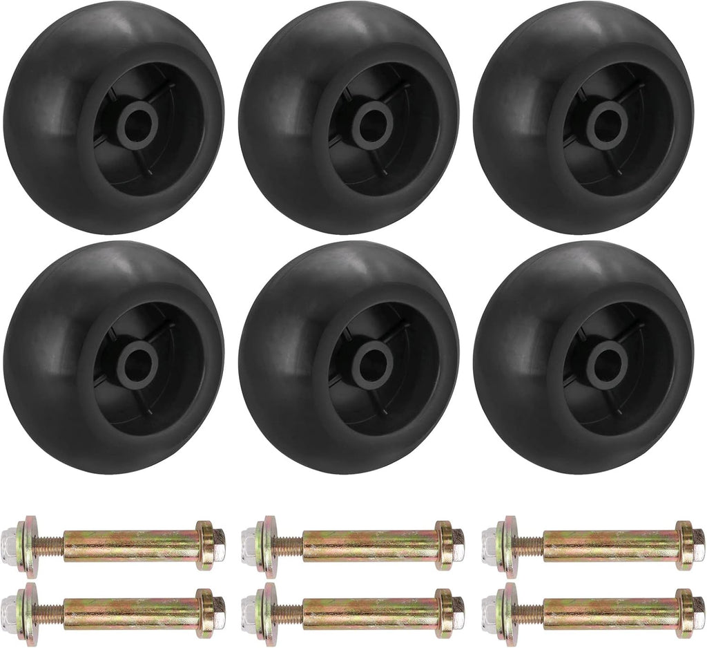 Mower Anti Scalp Deck Wheel Kit 5/8" Bore 5-2.75 Wheel Size Pack of 2 X228