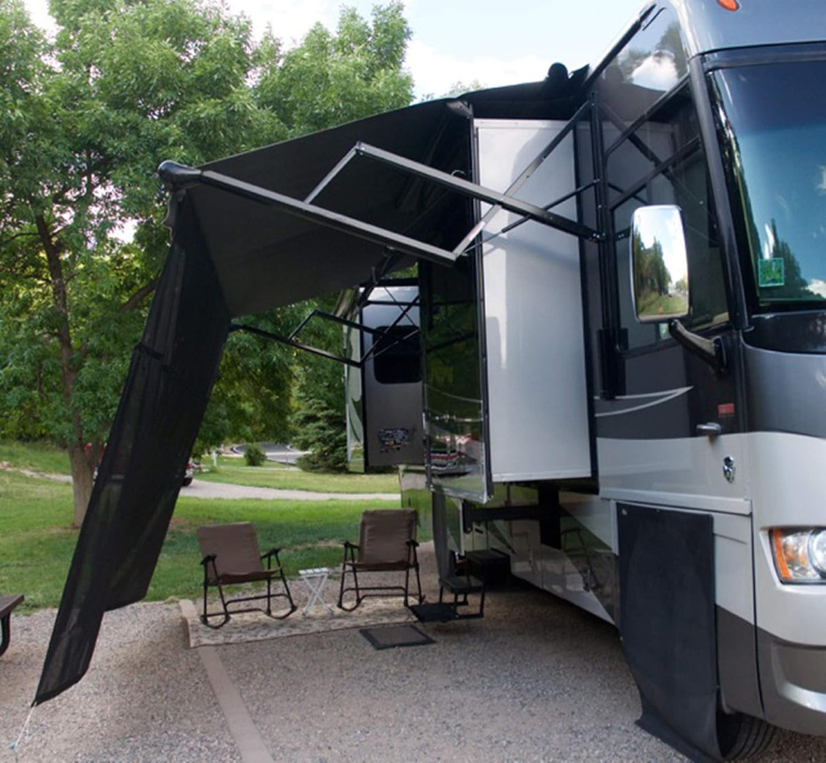 Black 15' x 8' Drop RV Awning N321643