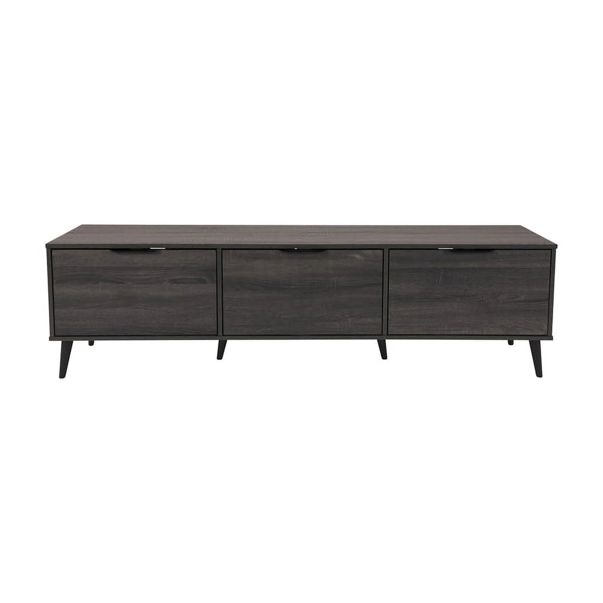 Dark Gray Engineered Wood TV Stand with Closed Storage G969402