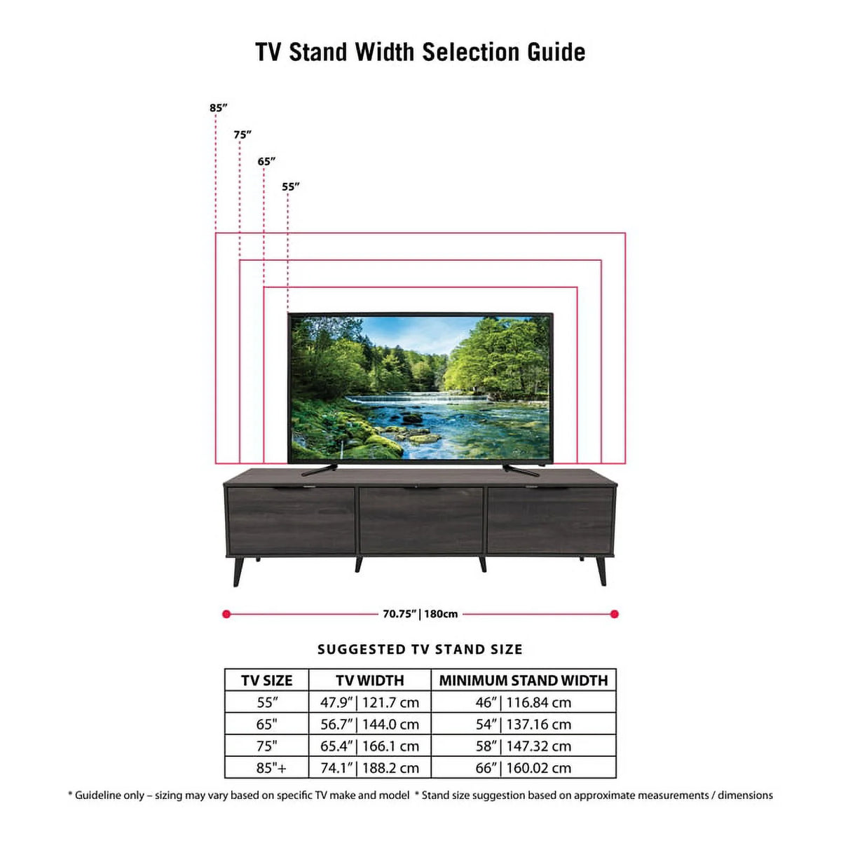 Dark Gray Engineered Wood TV Stand with Closed Storage G969402