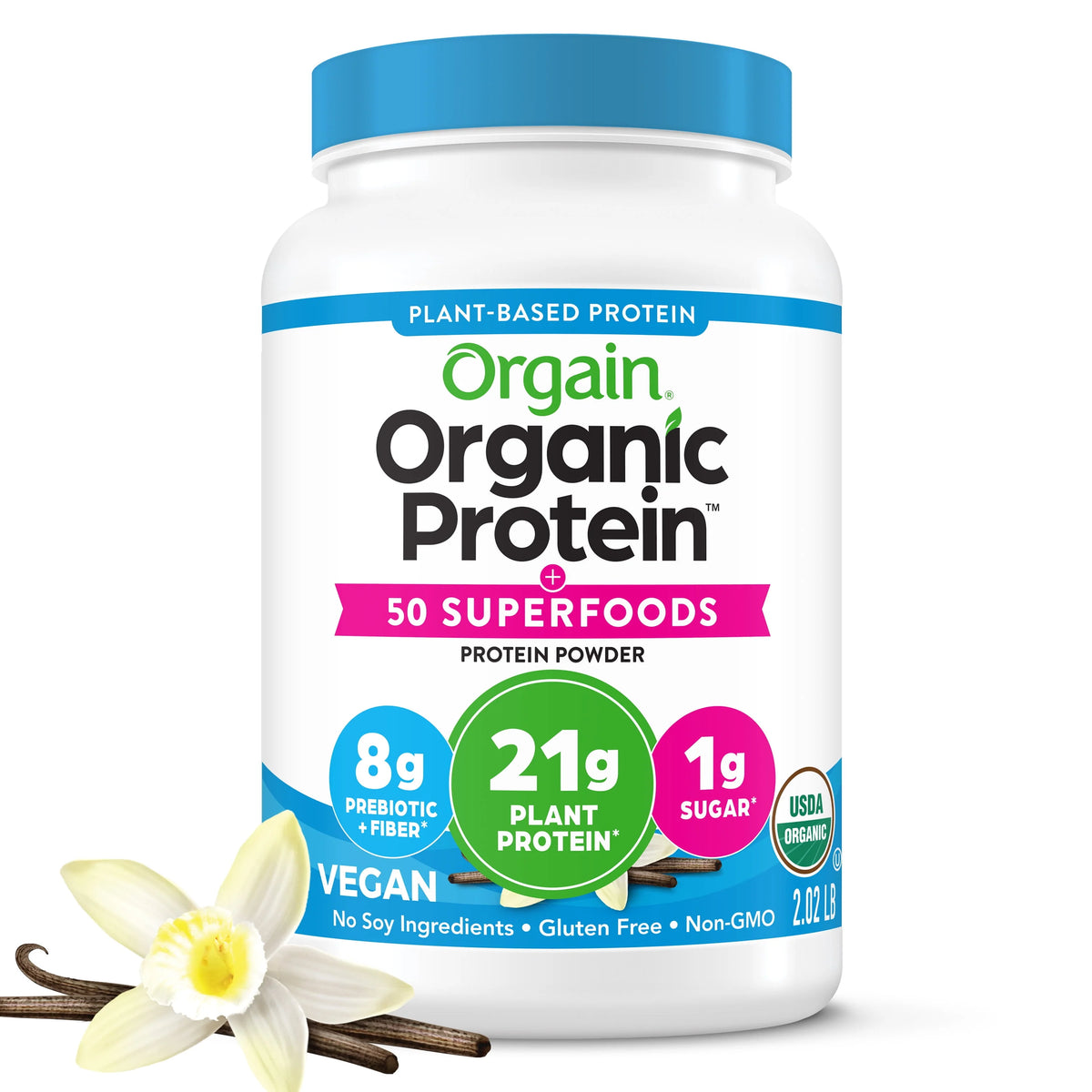 Vanilla Bean 21g Protein Plant Based Protein Powder Y7290