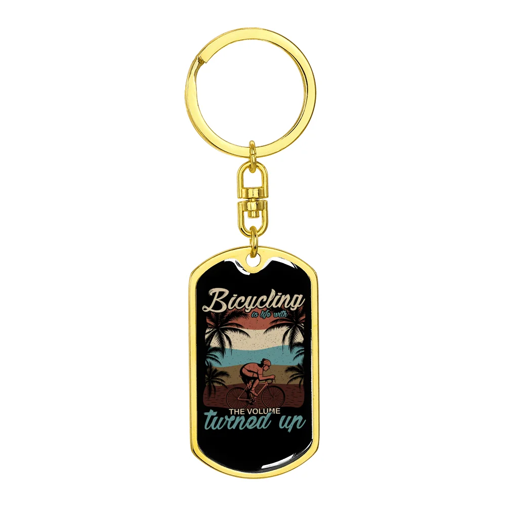 Swivel Dog Tag Keychain F71196