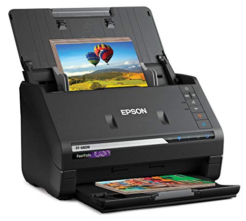 Black Wireless Photo and Document Scanning System F7624