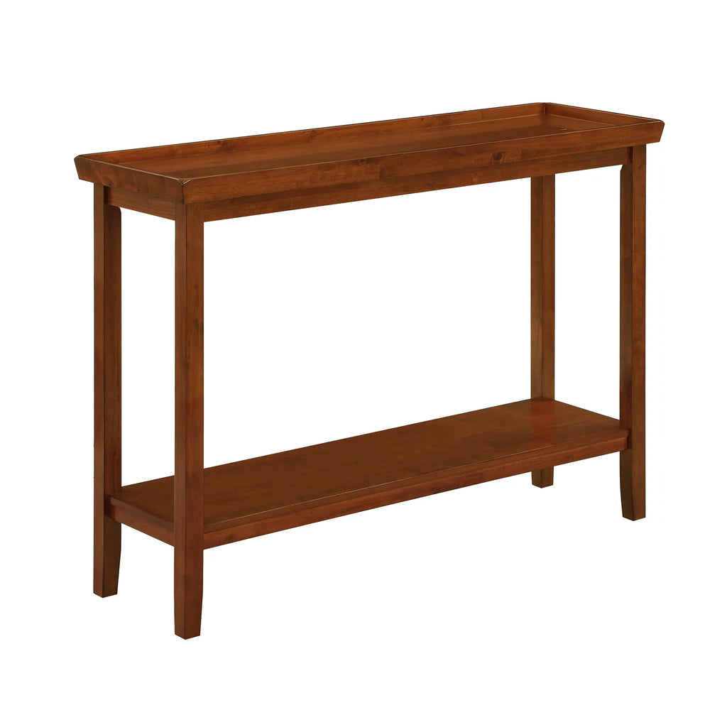 Cherry Console Table with Shelf Z458968