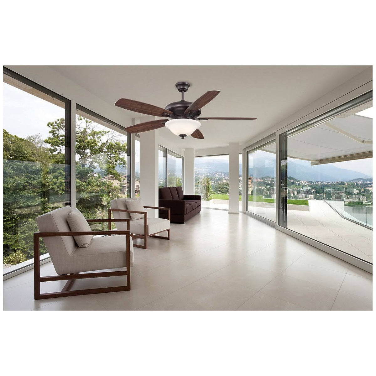 English Bronze Ceiling Fan R97527