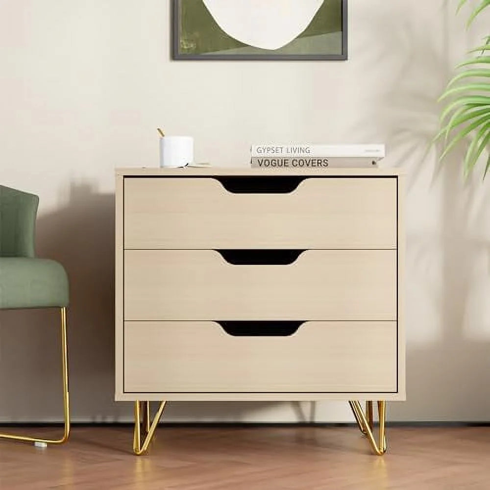 Black 3 Drawer Dresser P1478