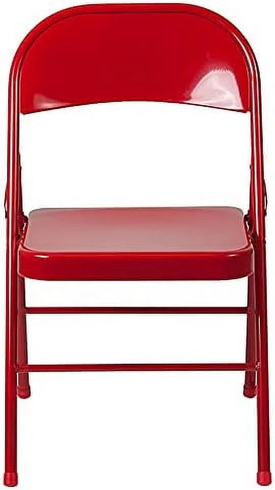 Red Metal Folding Chair L17555