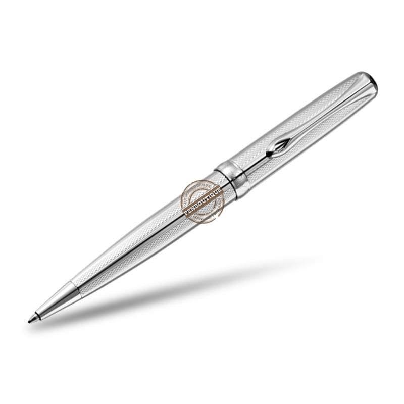 Chrome Guilloche Stripes Ballpoint Pen B694