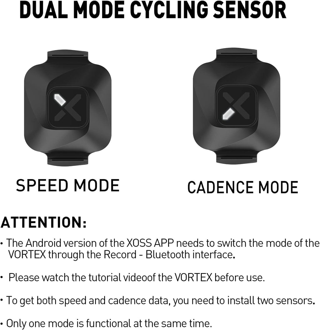 Cadence and Speed Sensor Wireless IPX7 Waterproof Bike Sensor 2 Pack L343