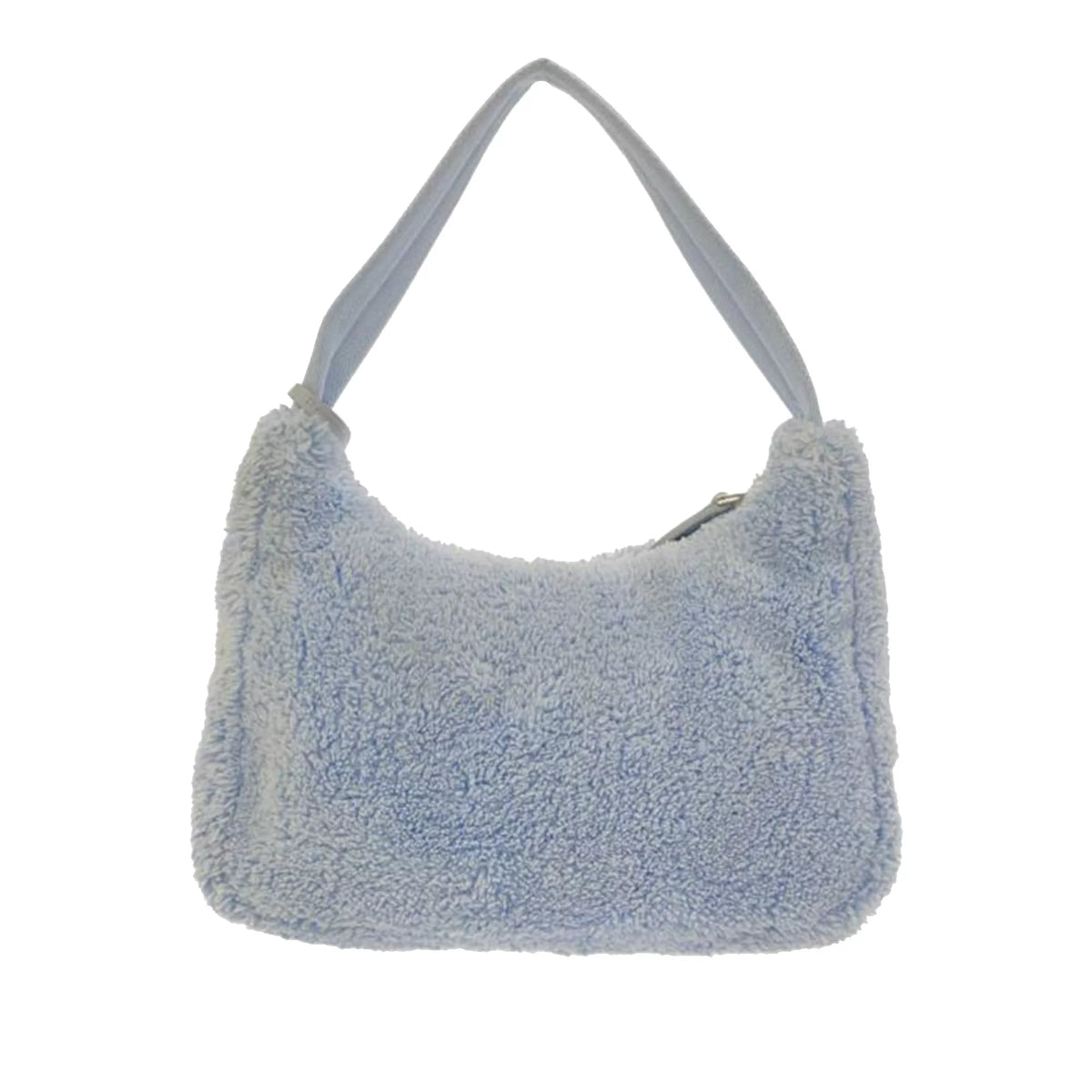 Pre-Owned Blue Cotton Baguette Z344763