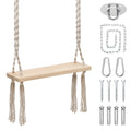Pine Wood Swing with Metal Ring S8822