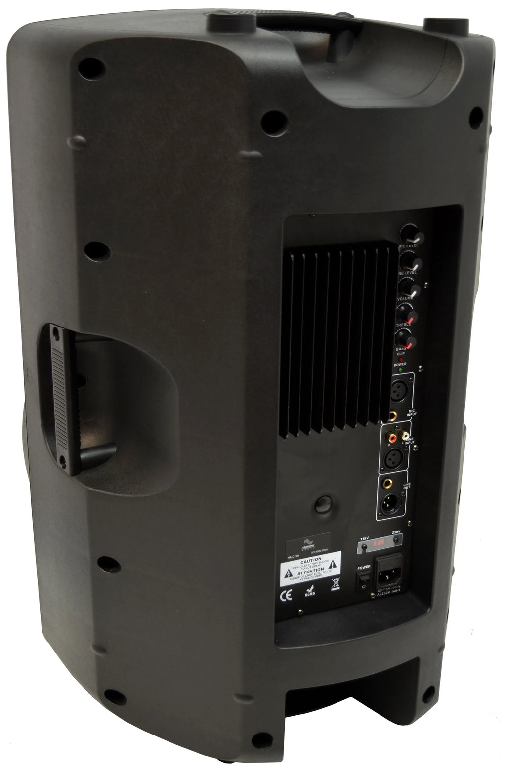 15" Powered 1000W Active PA Speaker with XLR Cable J58611