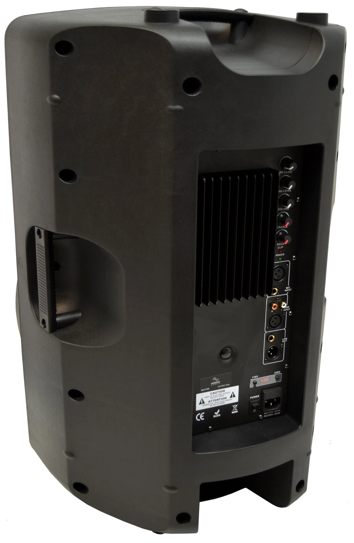 15" Powered 1000W Active PA Speaker with XLR Cable J58611