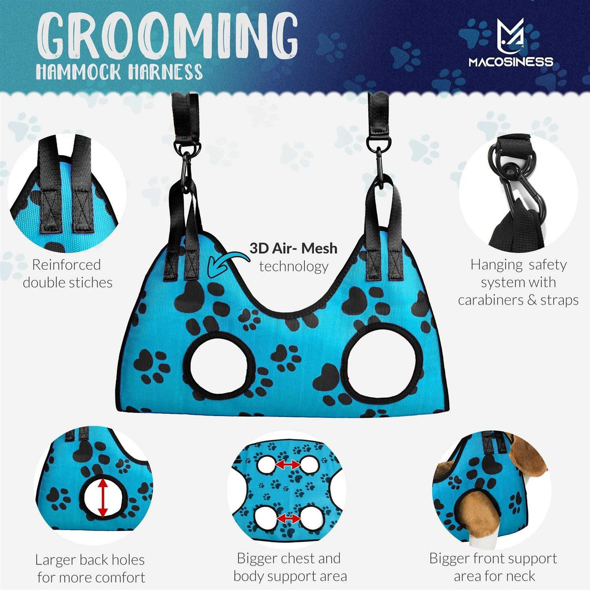 Pet Grooming Hammock Set O85641