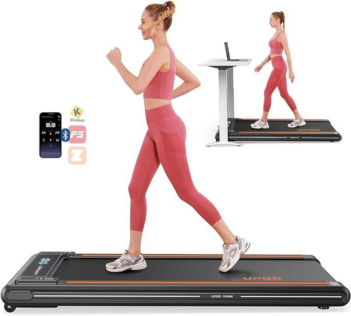 2.5HP Walking Pad Treadmill with Remote Control H92428
