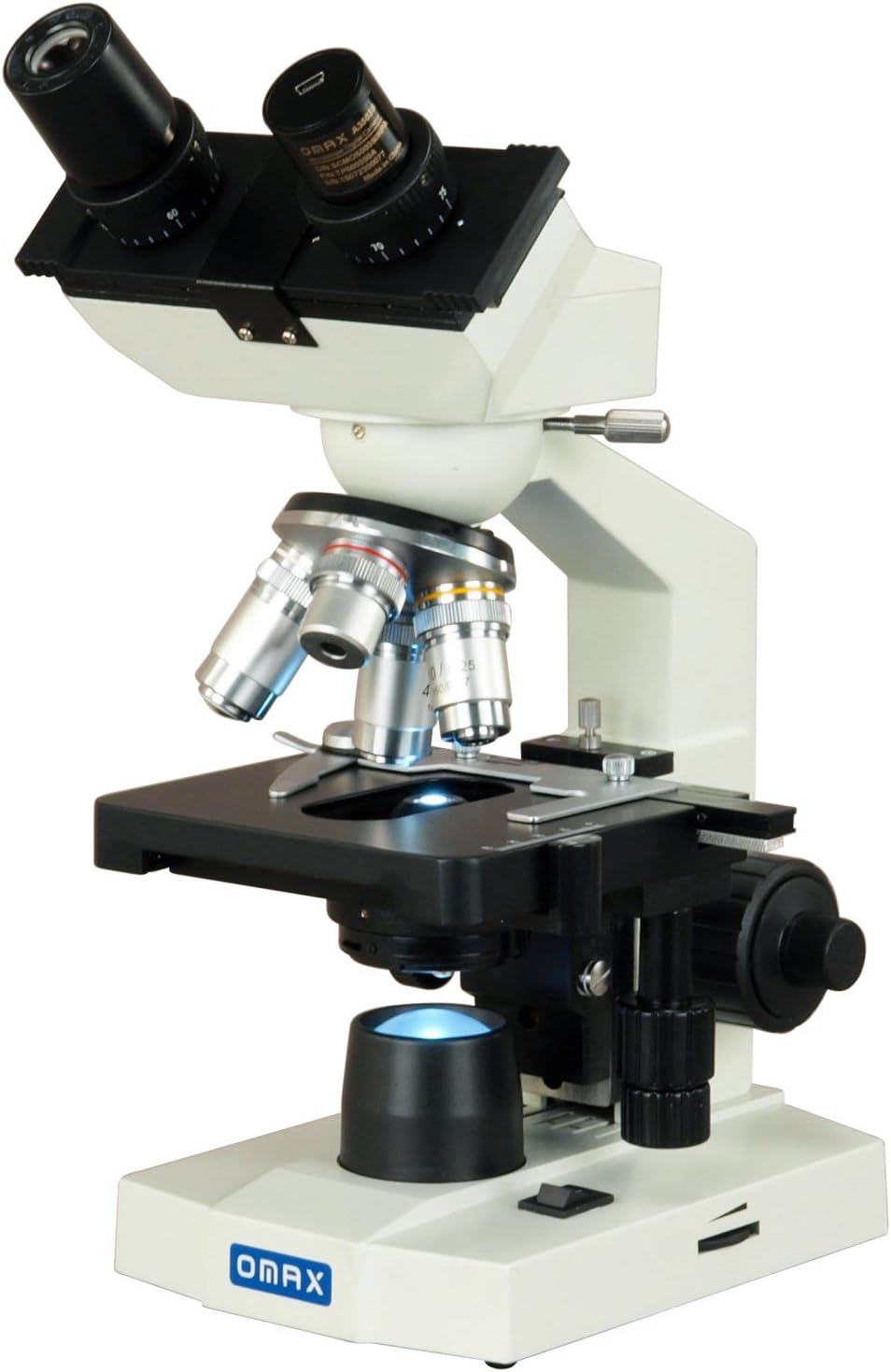 40X-2500X LED Binocular Lab Compound Microscope with 5MP Camera and Mechanical Stage Z350