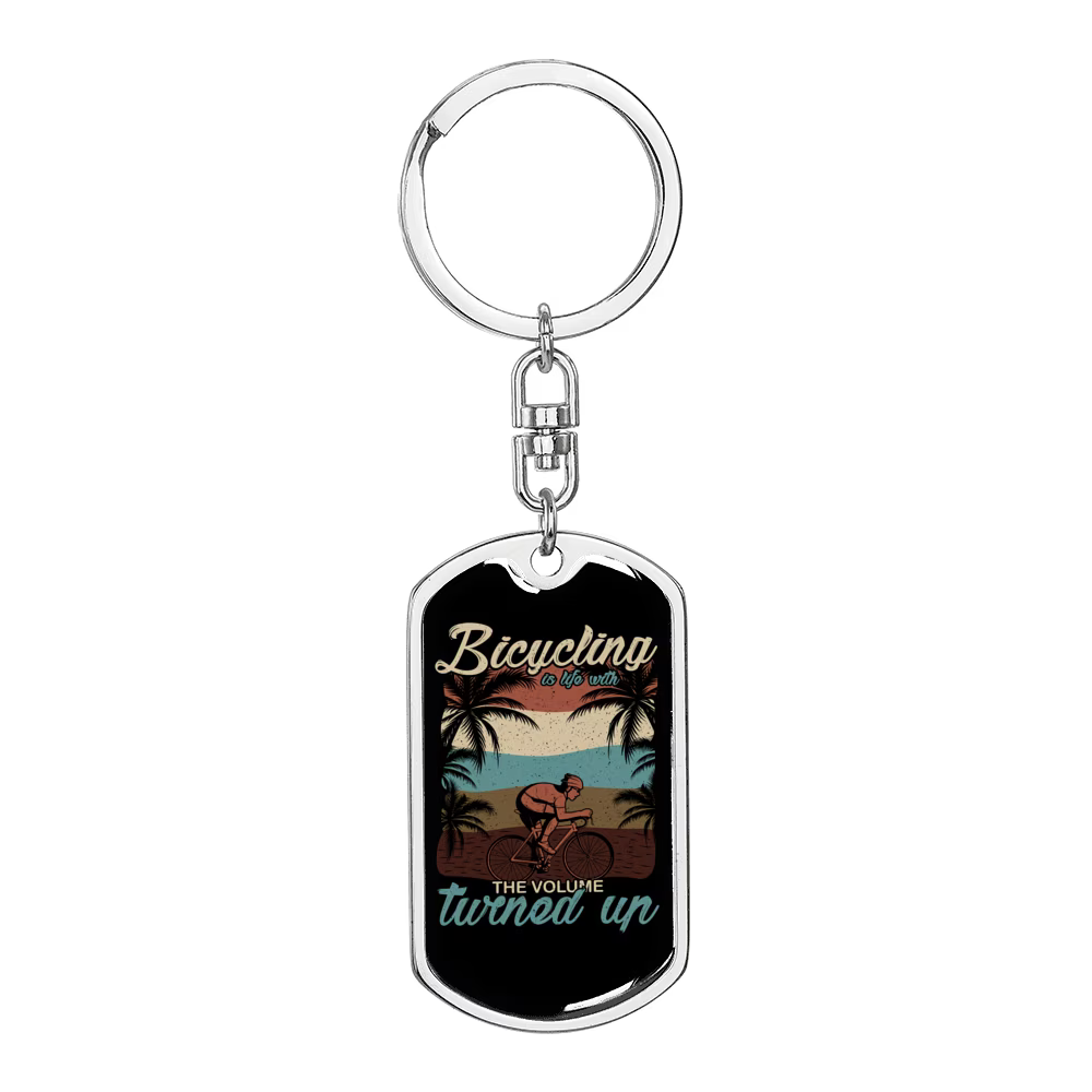Swivel Dog Tag Keychain F71196