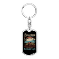 Swivel Dog Tag Keychain F71196