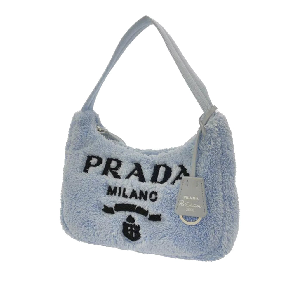 Pre-Owned Blue Cotton Baguette Z344763