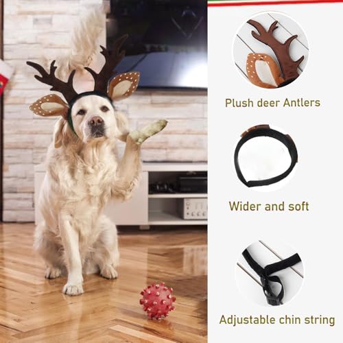 Adjustable Dog Antlers Headband Costume I2695