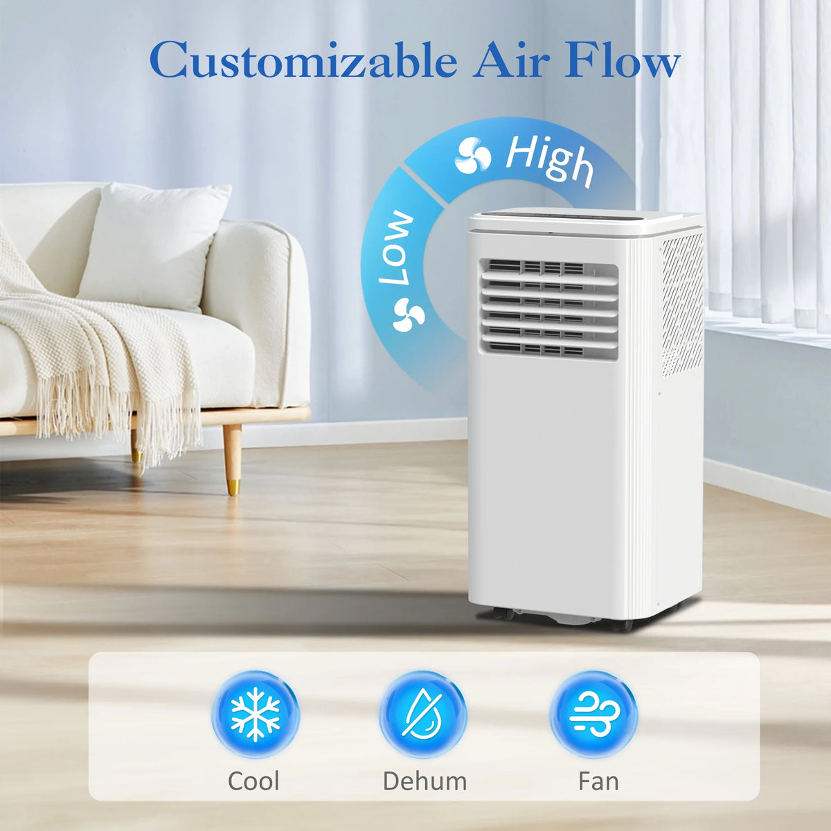 Portable Air Conditioner 8000 BTU White W597074