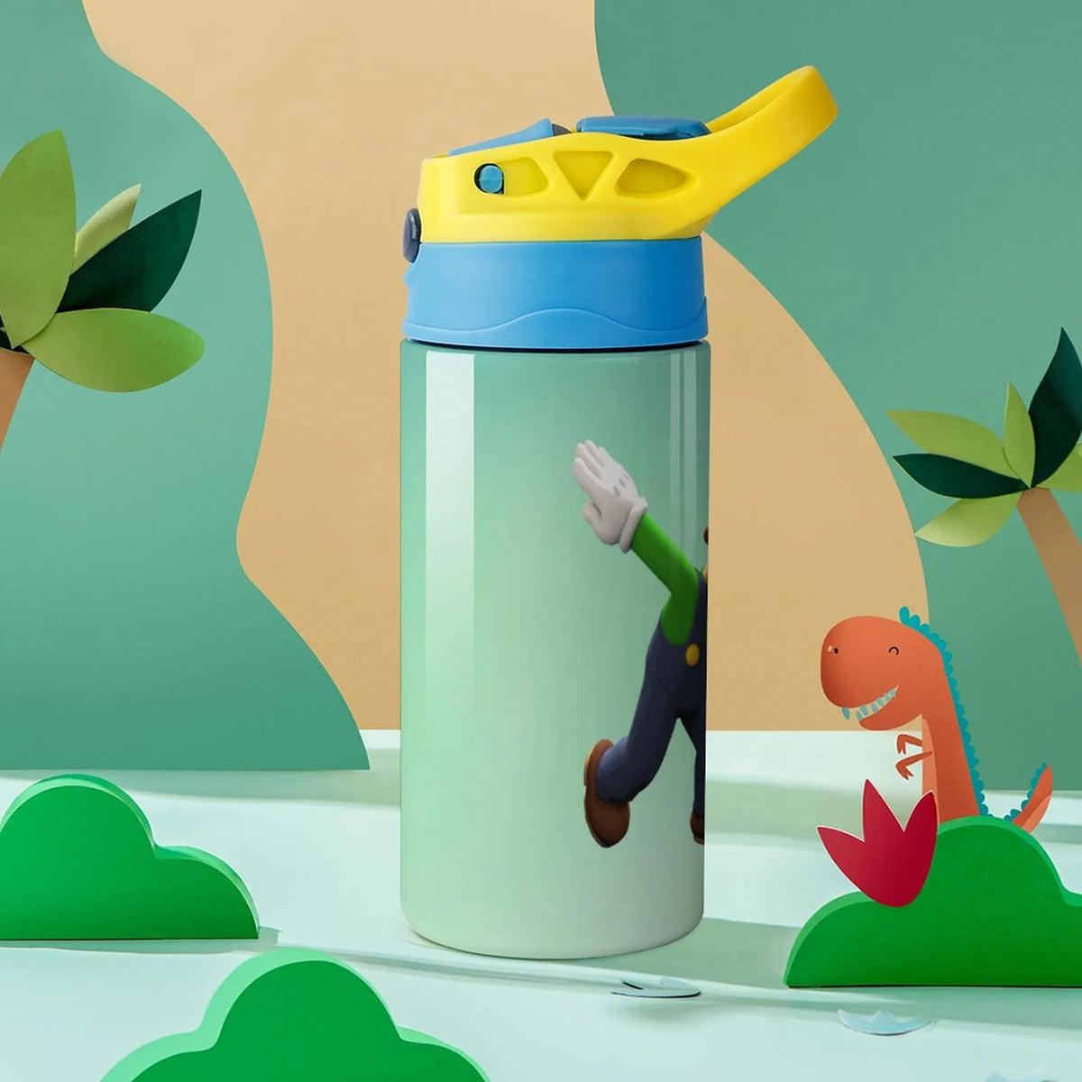 Insulated Stainless Steel Water Bottle with Straw O161666